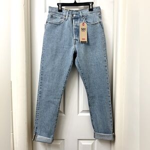 ❌SOLD❌❌❌.  New Women Levis 501 Skinny Button Fly Distressed Jeans Frayed Bottom